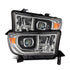 07-13 Toyota Tundra/08-17 Toyota Sequoia MK II LUXX-Series LED Projector Headlights (With Level Adjuster)