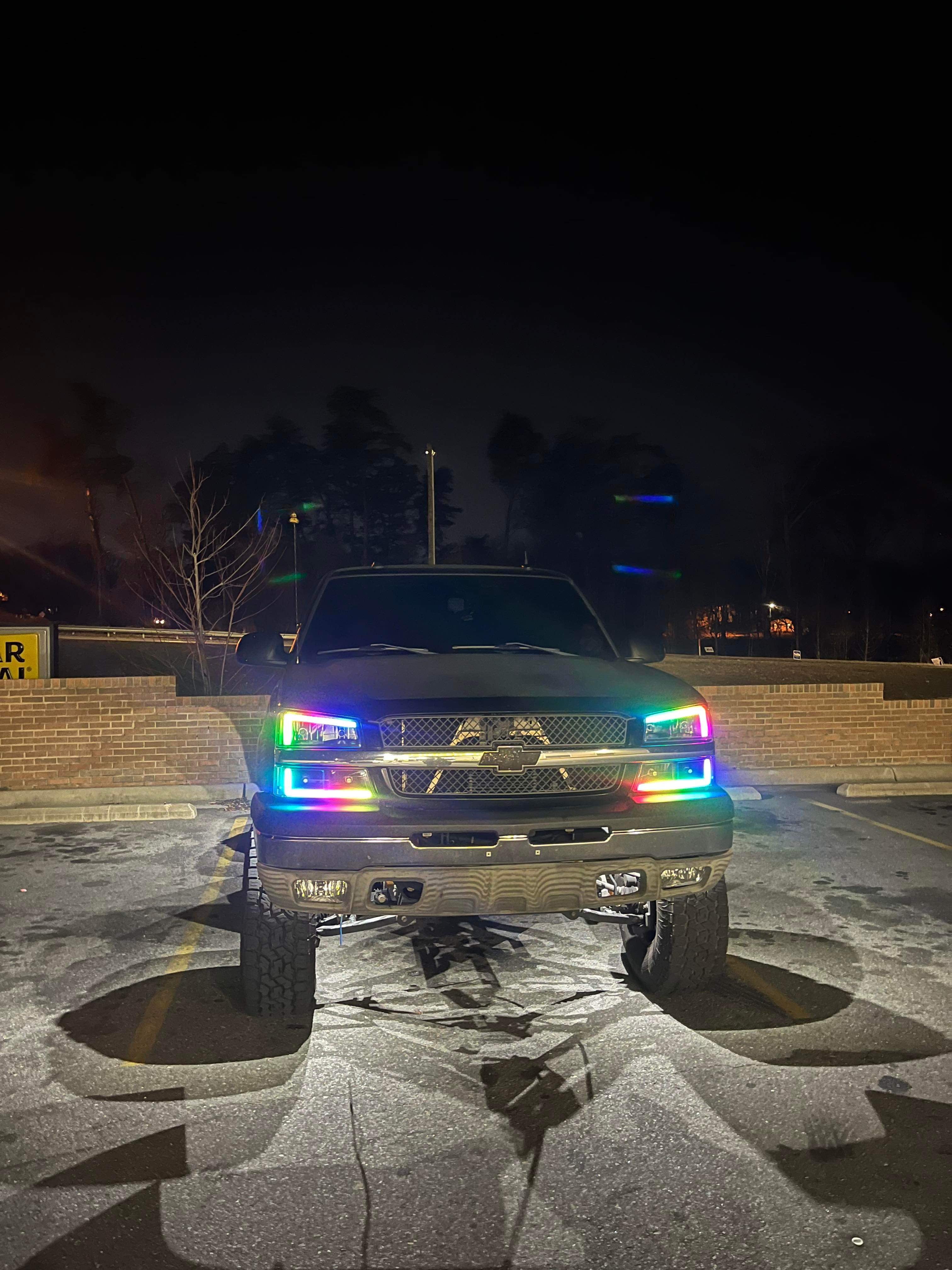 Faros delanteros RGBW para Chevy Silverado 2003/2007