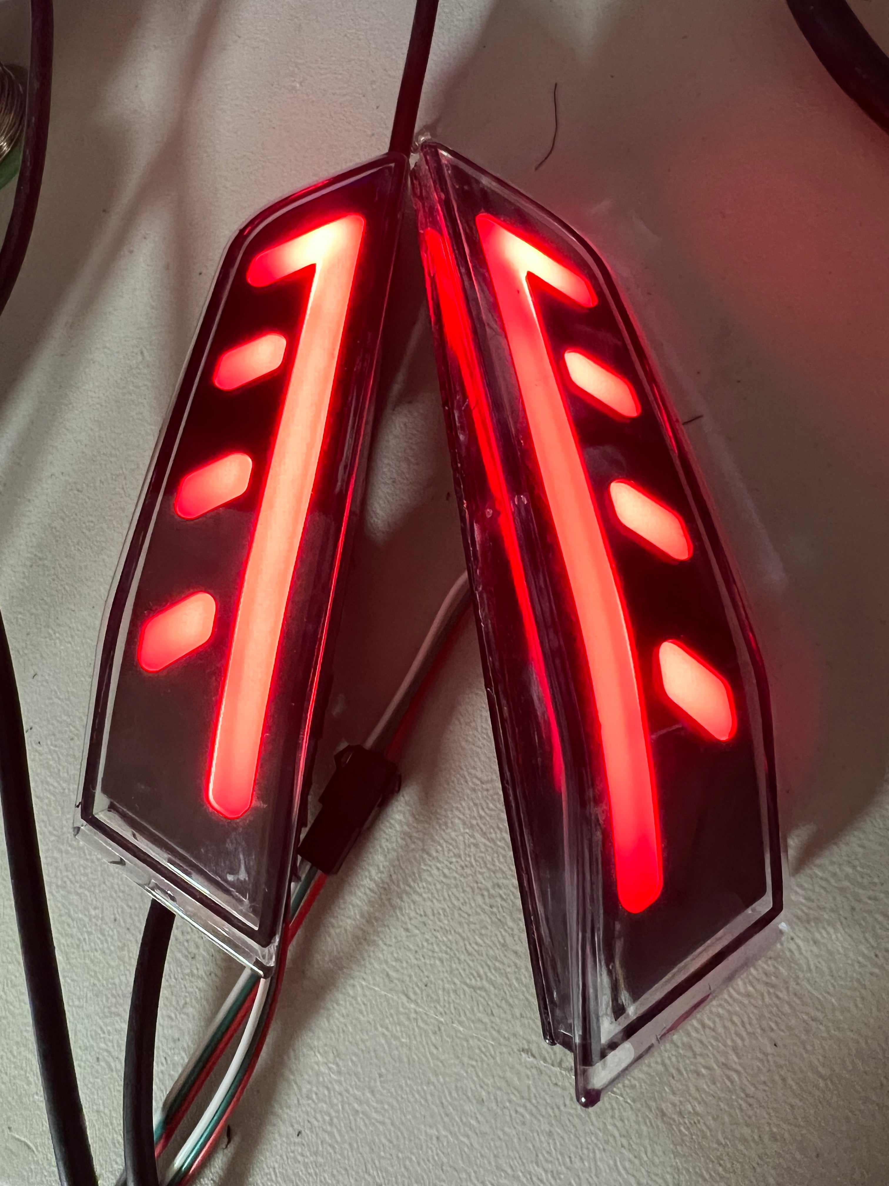 Red LED side markers