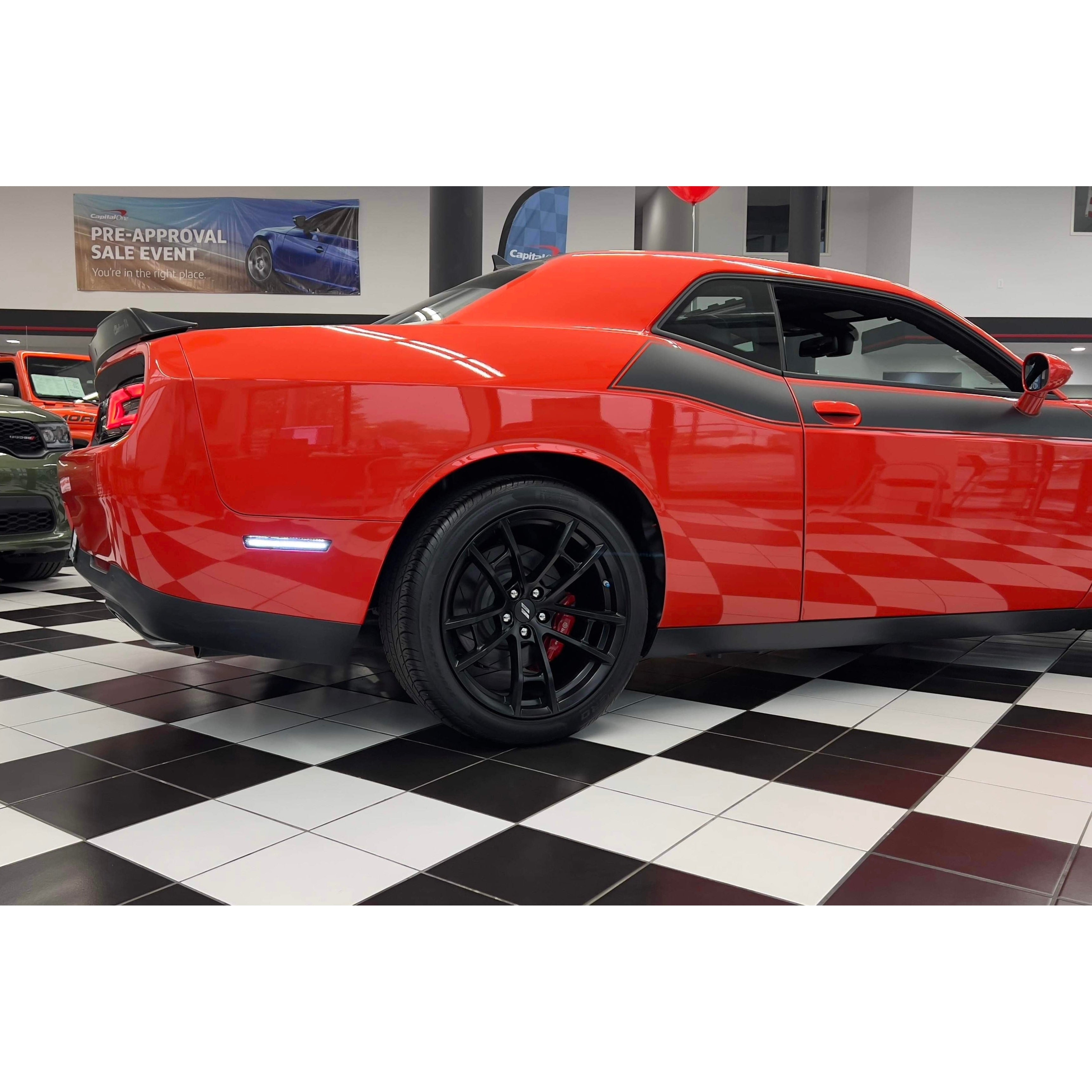 Red Challenger with side markers