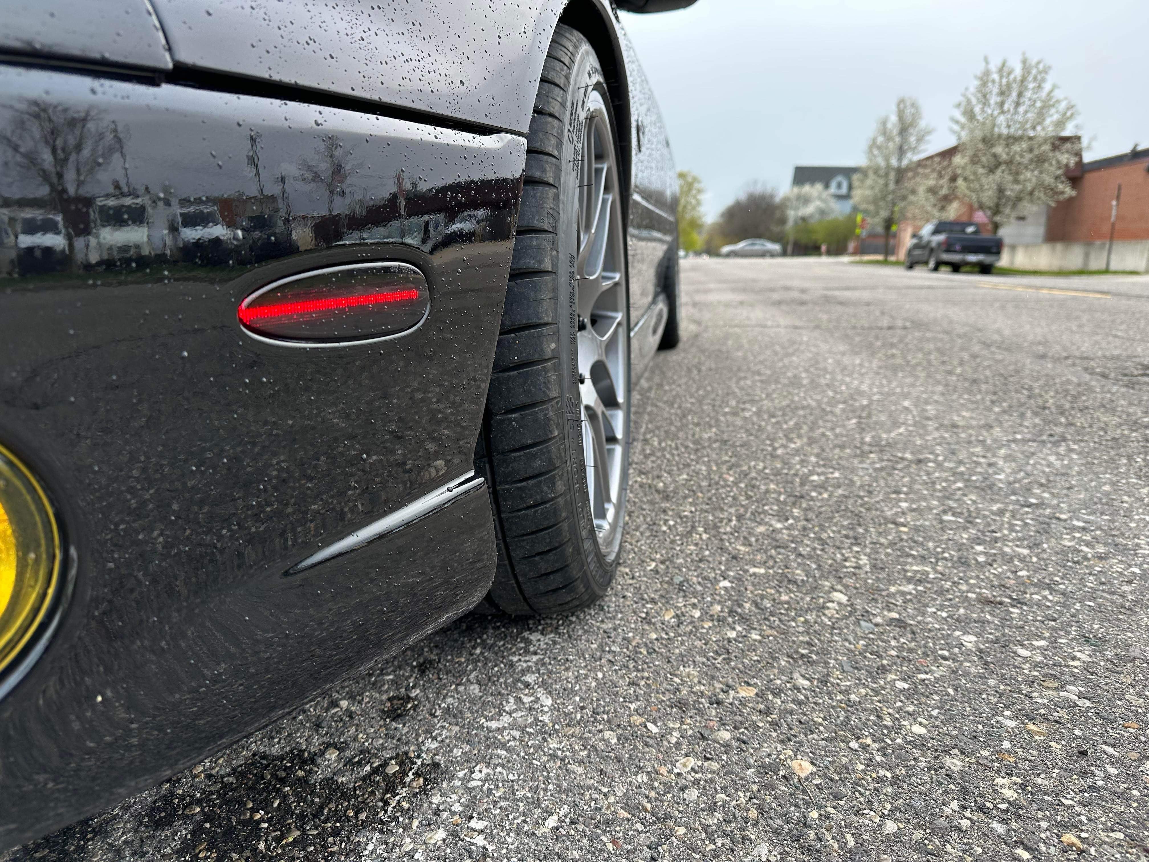 Black Pontiac GTO with side markers