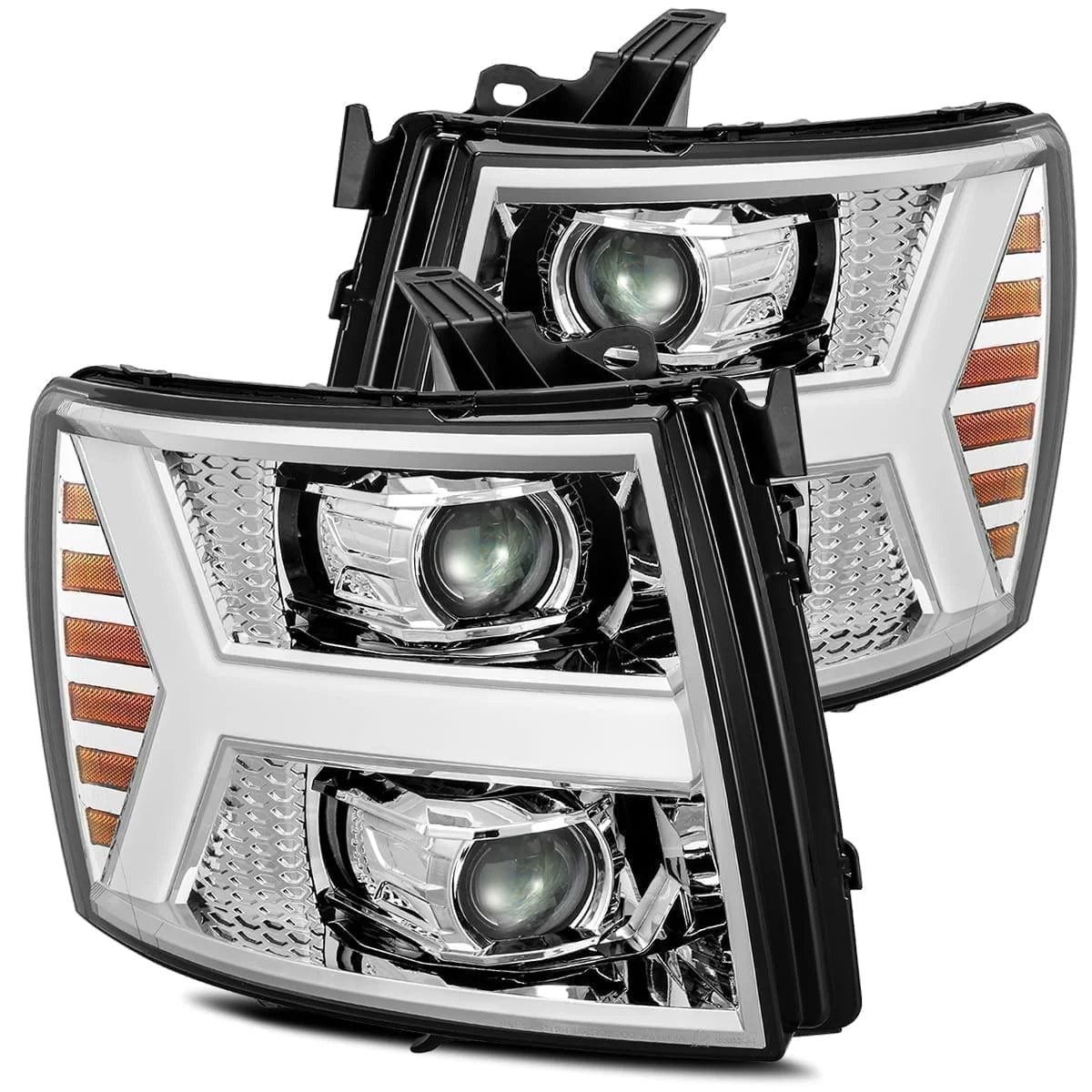 07-13 Silverado Luxx Series LED Projector Headlights