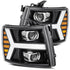 07-13 Silverado Luxx Series LED Projector Headlights