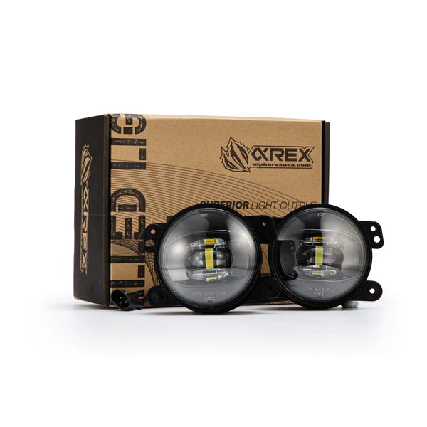 18-23 Jeep Wrangler JL (Rubicon/Sahara with OE Plastic Bumper) / Gladiator JT DoubleTap Dual Color LED Projector Fog Lights