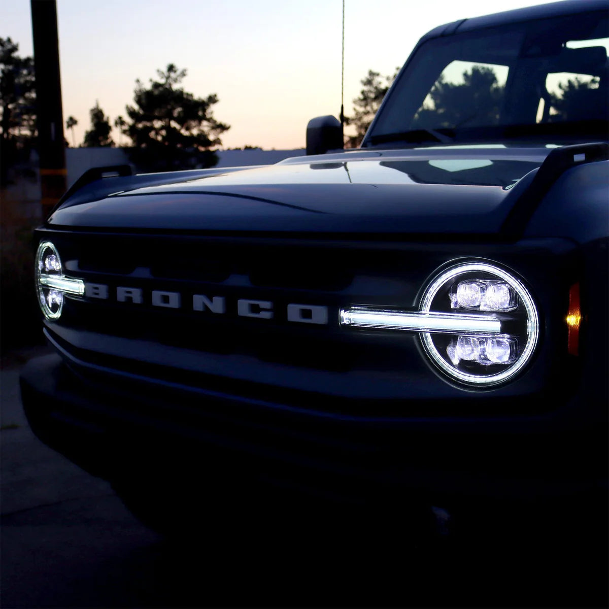 21-25 Ford Bronco / 22-25 Bronco Raptor NOVA-Series LED Projector Headlights Black