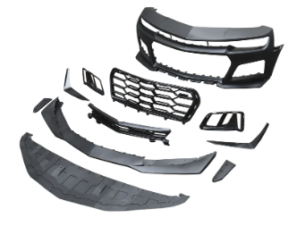 2010-2015 Chevy Camaro ZL1 1LE Track Package Front Bumper Conversion 11pcs Flat BLK