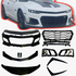 2010-2015 Chevy Camaro ZL1 1LE Track Package Front Bumper Conversion 11pcs Flat BLK