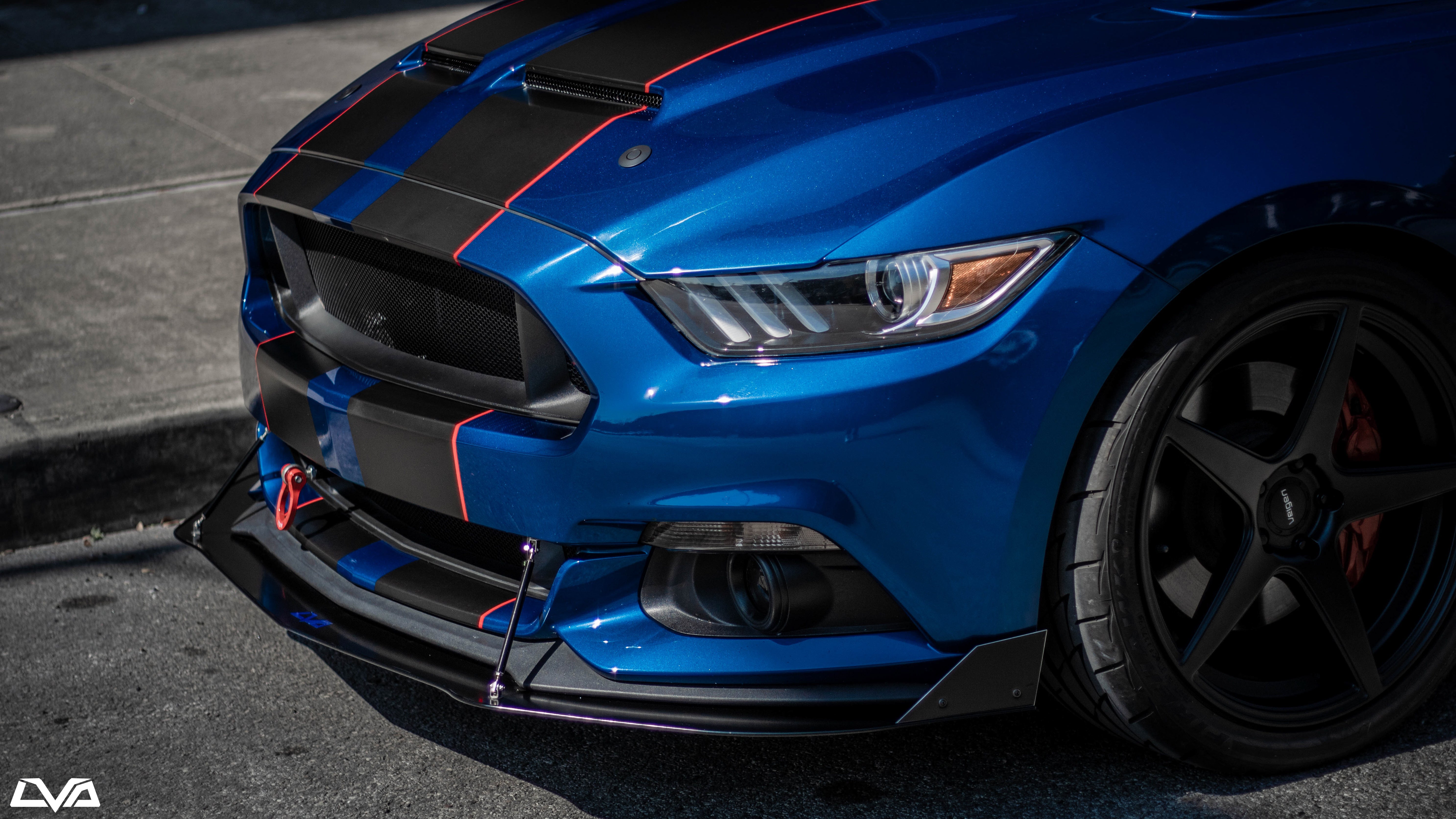 LVA 2015-2017 Ford Mustang Front Splitter