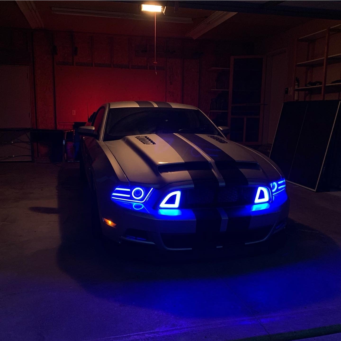 2010 - 2014 Mustang Headlights - Custom LED - Striker Lights