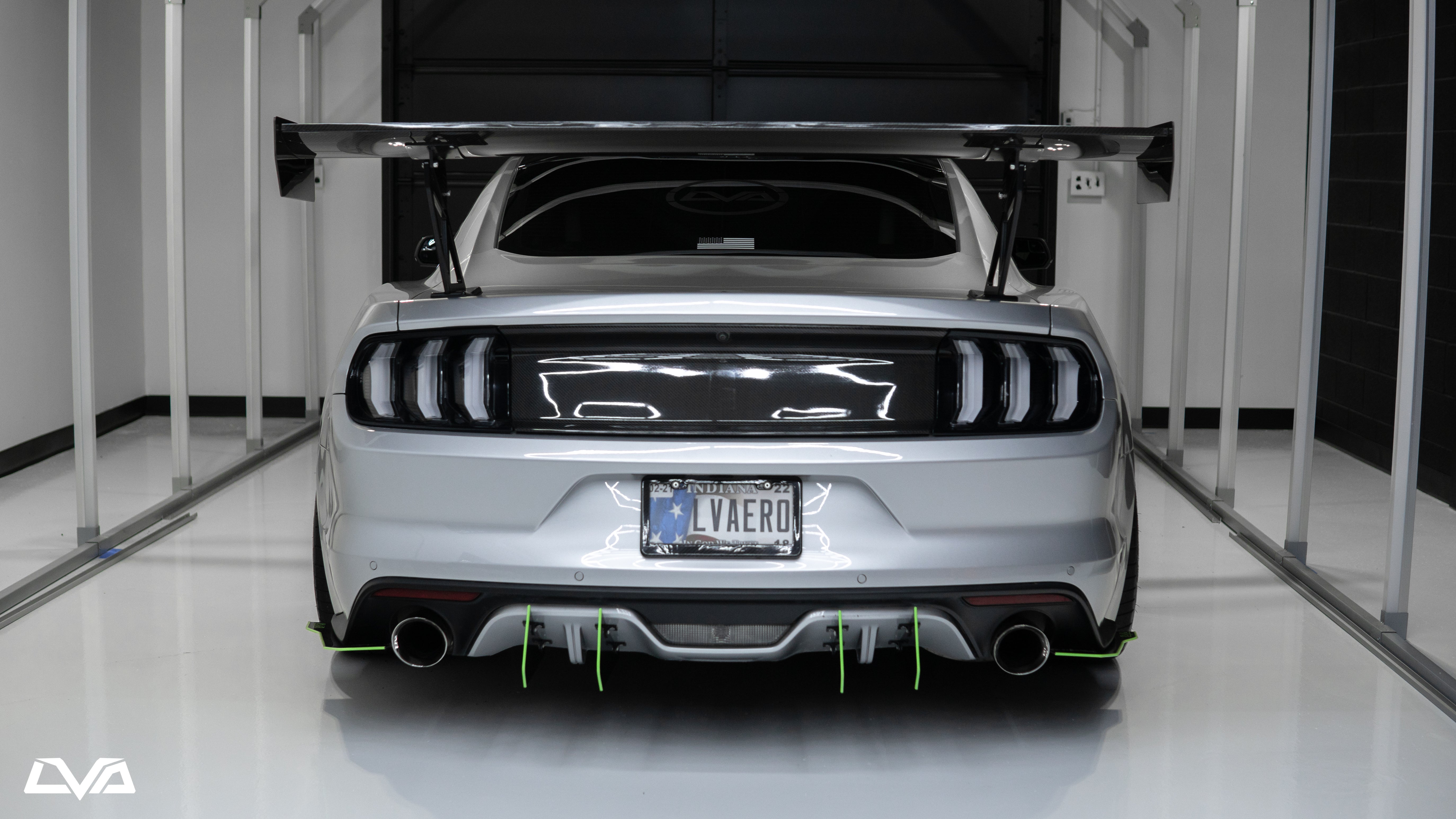 LVA 2015-2017 Ford Mustang Premium Bumper - Rear Diffuser Fins